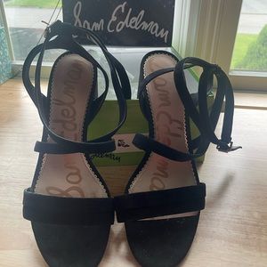 Sam Edelman Sammy Black Suede Sandal